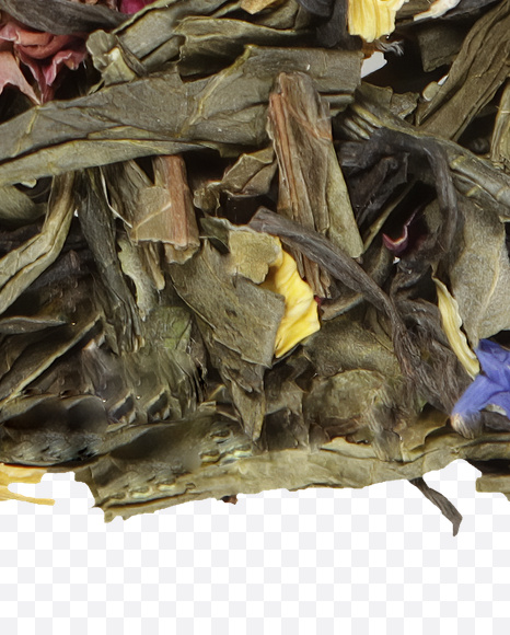 Letter L from Tea Flowers Font on Yellow Images Creative Fonts - S19717