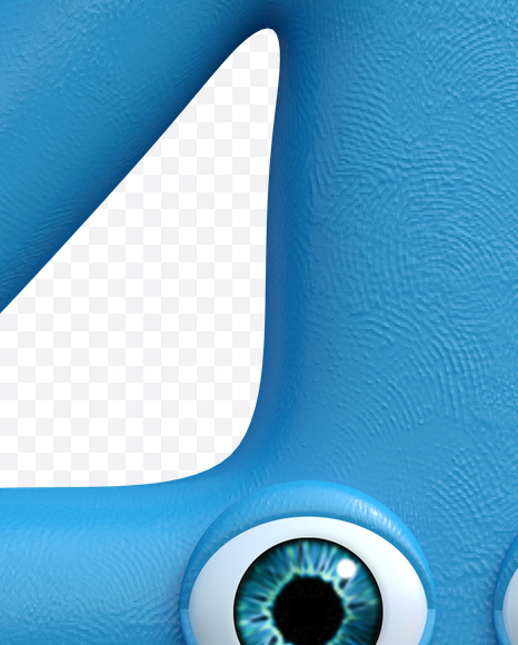 4 from Funny ABC Font on Yellow Images Creative Fonts - S19826