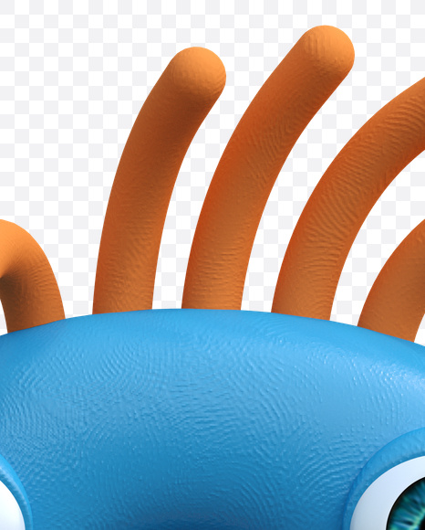 3 from Funny ABC Font on Yellow Images Creative Fonts - S19825