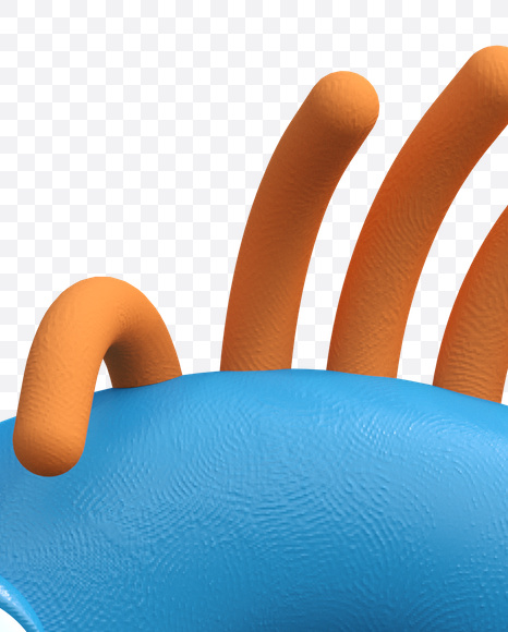 Letter C from Funny ABC Font on Yellow Images Creative Fonts - S19799