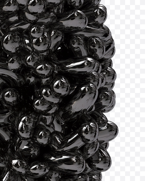 6 from Black Bubbles Font on Yellow Images Creative Fonts - S19913