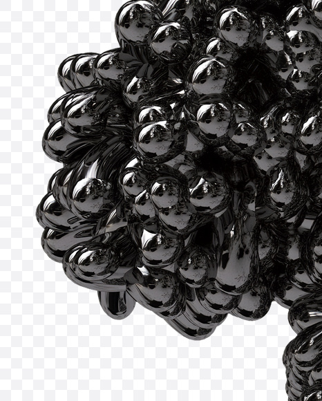 1 from Black Bubbles Font on Yellow Images Creative Fonts - S19908