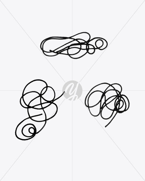 Punctuation marks from Knot Font on Yellow Images Creative Fonts - S20005