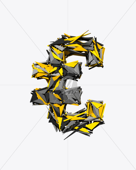 euro from Transformer Font on Yellow Images Creative Fonts - S20213