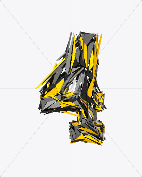 4 from Transformer Font on Yellow Images Creative Fonts - S20202