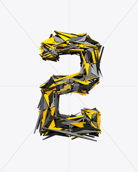 2 from Transformer Font on Yellow Images Creative Fonts - S20200