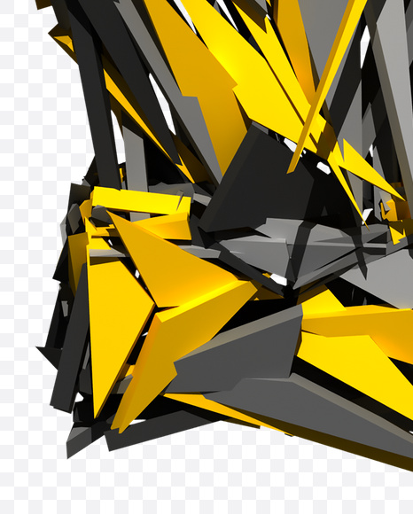 Letter W from Transformer Font on Yellow Images Creative Fonts - S20195