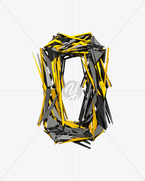 0 from Transformer Font on Yellow Images Creative Fonts - S20208