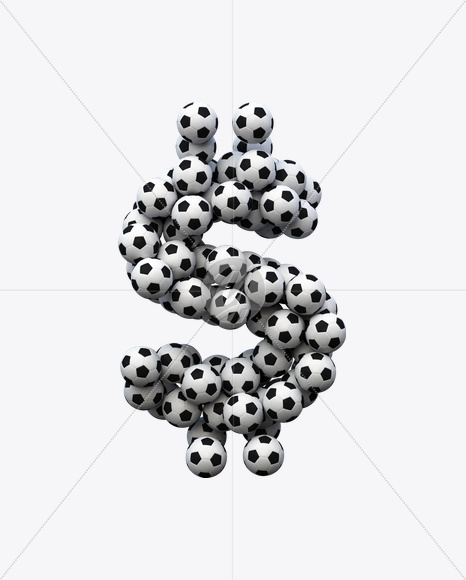 $ from Soccer Font on Yellow Images Creative Fonts - S20297