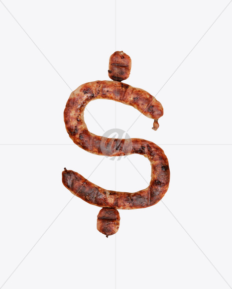 $ from Sausages Font on Yellow Images Creative Fonts - S20339