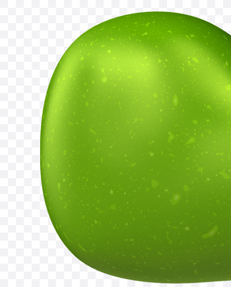 Letter S from Apple Green Font on Yellow Images Creative Fonts - S20494