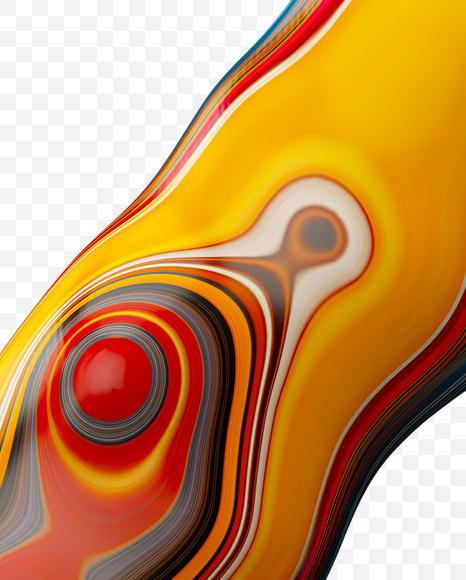 4 from Paint Melt Font on Yellow Images Creative Fonts - S20593