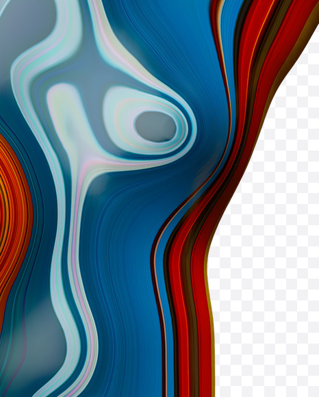 Letter O from Paint Melt Font on Yellow Images Creative Fonts - S20578