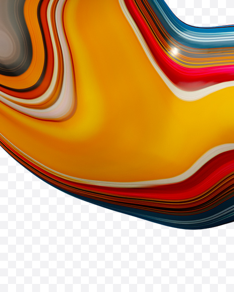 0 from Paint Melt Font on Yellow Images Creative Fonts - S20599