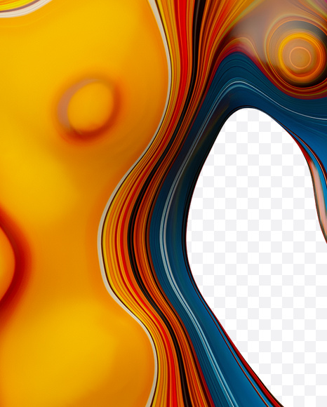 & from Paint Melt Font on Yellow Images Creative Fonts - S20605