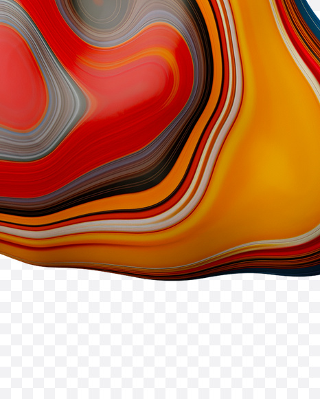 Letter H from Paint Melt Font on Yellow Images Creative Fonts - S20571