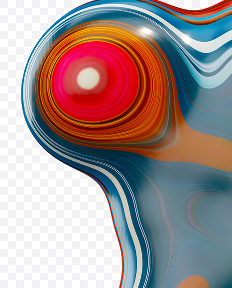 Letter G from Paint Melt Font on Yellow Images Creative Fonts - S20570