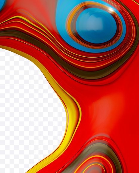 Letter B from Paint Melt Font on Yellow Images Creative Fonts - S20565