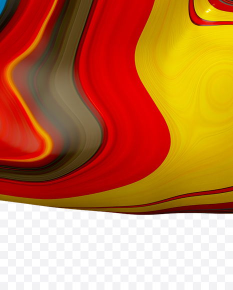 Letter Z from Paint Melt Font on Yellow Images Creative Fonts - S20589