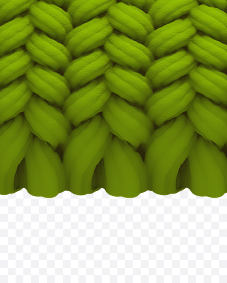 Letter Z from Knitted Green Font on Yellow Images Creative Fonts - S20634