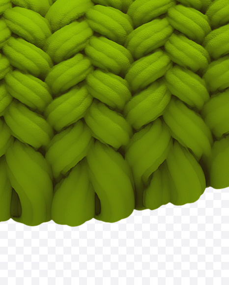 euro from Knitted Green Font on Yellow Images Creative Fonts - S20649