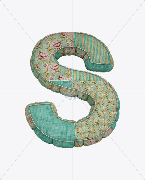 Letter S from Vintage Font on Yellow Images Creative Fonts - S20670