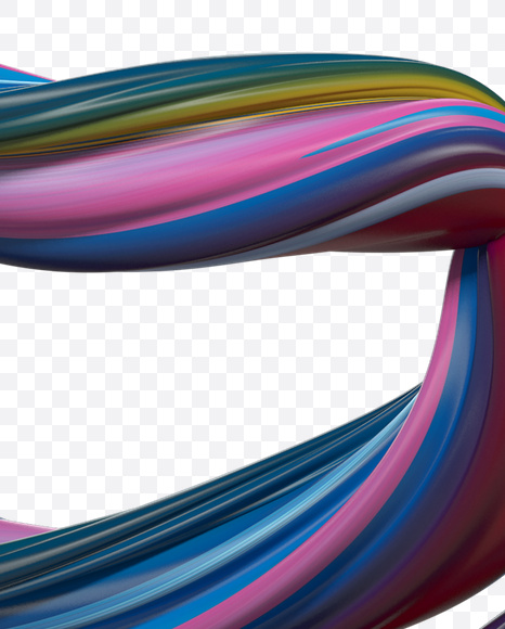 Letter S from Color Twist Font on Yellow Images Creative Fonts - S20845