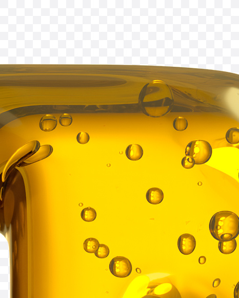 Letter N from Beer Font on Yellow Images Creative Fonts - S20930
