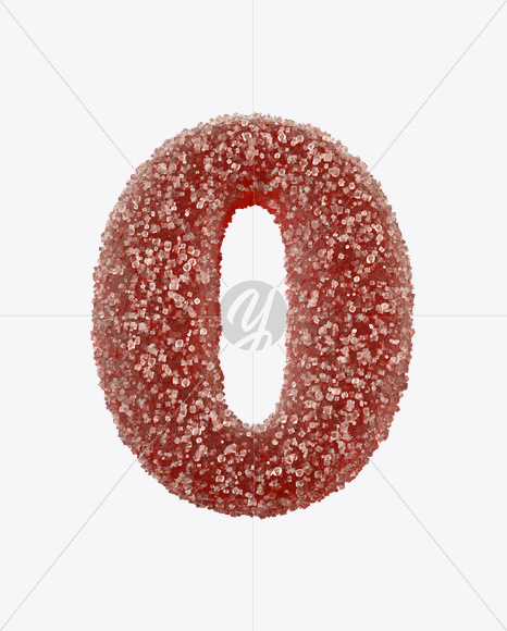 0 from Sugar Candy Font on Yellow Images Creative Fonts - S21194