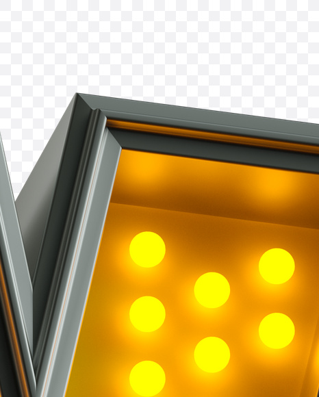 Letter X from Yellow LED on Yellow Images Creative Fonts - S21226