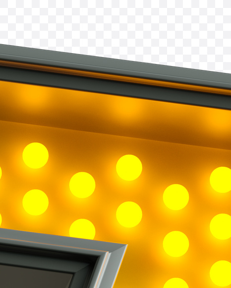 Letter Z from Yellow LED on Yellow Images Creative Fonts - S21228