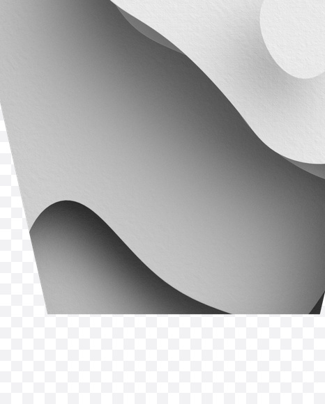 Letter V from Paper Waves Font on Yellow Images Creative Fonts - S21718