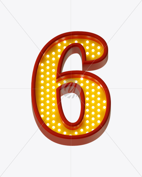 6 from Neon Play Fon on Yellow Images Creative Fonts - S21989