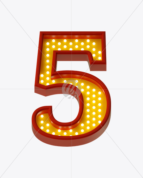 5 from Neon Play Fon on Yellow Images Creative Fonts - S21988