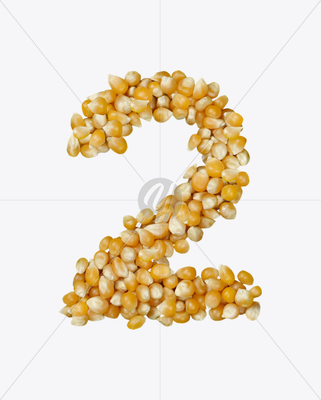 2 from Corn Font on Yellow Images Creative Fonts - S22029