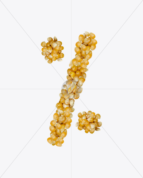 % from Corn Font on Yellow Images Creative Fonts - S22041