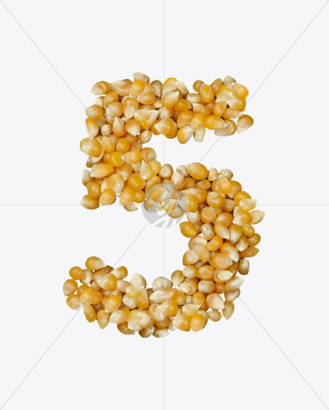 5 from Corn Font on Yellow Images Creative Fonts - S22032