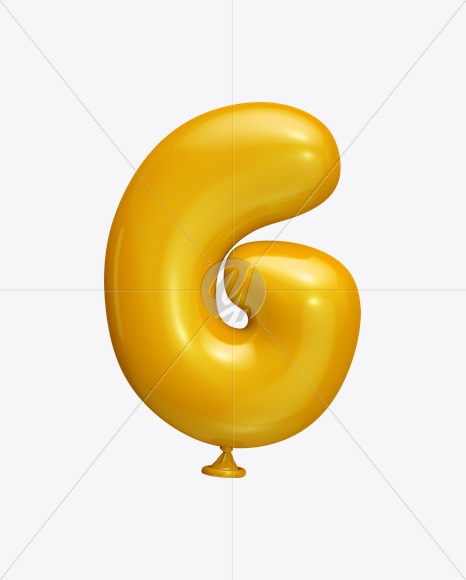 Letter G from Yellow Balloon Font on Yellow Images Creative Fonts - S22226