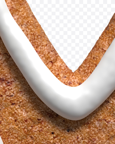 Letter Y from Cookie Classics Font on Yellow Images Creative Fonts - S22335