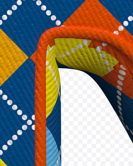 Letter R from Color Textile Font on Yellow Images Creative Fonts - S22373