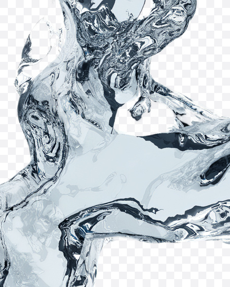 Letter A from Clear Water Font on Yellow Images Creative Fonts - S22401
