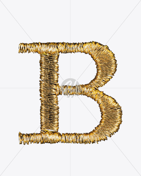 Letter B from Armoni Font on Yellow Images Creative Fonts - S22570