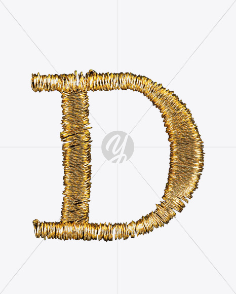 Letter D from Armoni Font on Yellow Images Creative Fonts - S22572