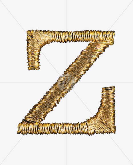 Letter Z from Armoni Font on Yellow Images Creative Fonts - S22594