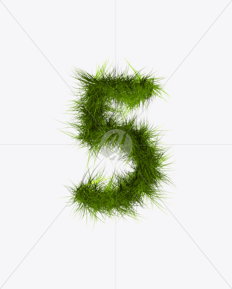 5 from Grass Font on Yellow Images Creative Fonts - S22798