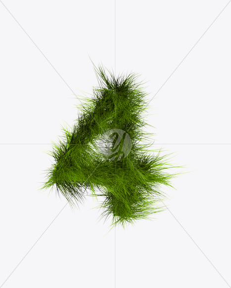 4 from Grass Font on Yellow Images Creative Fonts - S22797