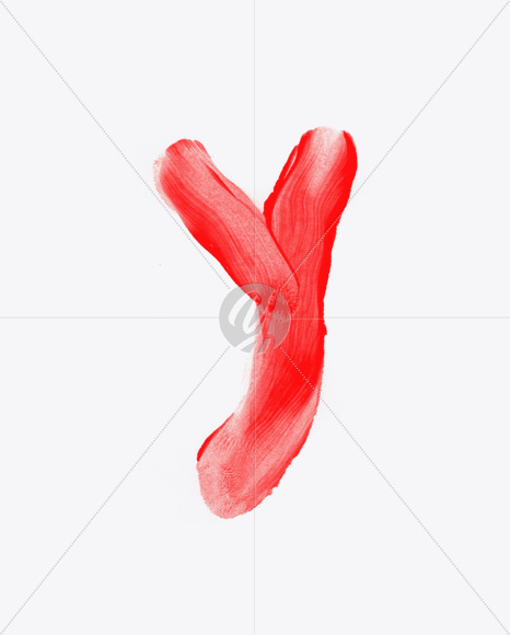 Letter Y from Blood Font on Yellow Images Creative Fonts - S22925