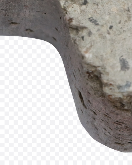 Letter A from Gray Concrete Font on Yellow Images Creative Fonts - S22981