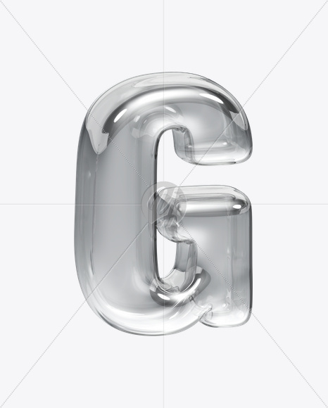 Letter G from Transparency Font on Yellow Images Creative Fonts - S23024