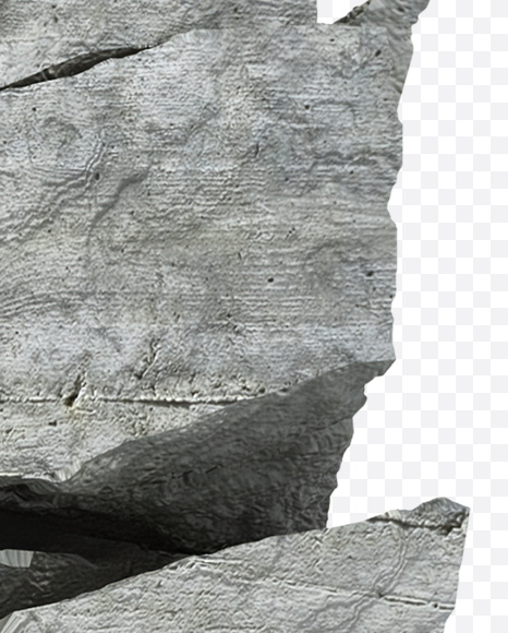 Letter M from Concrete Rock Font on Yellow Images Creative Fonts - S23159